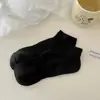 Calcetines de verano finos transpirables casuales de algodón de colores de caramelo para mujer, calcetines deportivos simples de corte bajo para niña