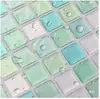 Pegatinas de Pared 3D Mosaico para Lavabo Cuadradas DIY Empalme Pegatinas de Fondo Pegatinas de Pared Adhesivas Anti-Manchas