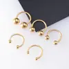 Joyería para piercing de cuerpo humano anillo universal bola anillo de pezón anillo corporal barra C anillo de herradura joyería para piercing de acero inoxidable al por mayor