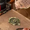 Suporte de incenso de sapo dourado de três pernas, base para palito de incenso, suporte de incenso, suporte de incenso de sândalo, peça decorativa estilo antigo, suporte de palito de incenso para casa
