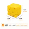 Juguete Pop Squishy Creativo Popular Transfronterizo de Queso para Alivio del Estrés, Juguete para Alivio del Estrés de Rebote Lento Hecho de Cubos de Harina