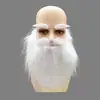 Barba Branca de Vovô para Halloween Barba de Papai Noel Sobrancelhas Barba Reta Barba Branca Sobrancelhas Fantasia de Personagem