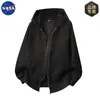 Nasa Primavera e Outono Conjunto Esportivo Casual Jaqueta Masculina Jaqueta Casual Retrô Conjunto de Duas Peças Moderno para Homens Bonitos
