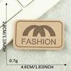 Marca Registrada Estampado de Fresa Accesorios de Ropa Parche Adhesivo DIY Zapatos, Sombreros, Bolsos y Accesorios Letras Inglesas Etiquetas de Cuero Etiquetas de Tela