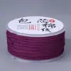 Hilo de Algodón Retorcido con Alma Tipo 1.2 mm 20 m Pulsera Trenzada DIY Hilo de Color Único/Doble Cordón para Abalorios Accesorios Al Por Mayor en Stock