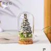 Enfeite de árvore de Natal de cristal natural transfronteiriço, espécime de cristal branco em uma garrafa de vidro, decoração de mesa de Natal, presente de feriado