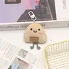 Llavero de Pan Tostado Peluche Dibujo Animado Colgante Cadena para Mochila de Chica Decoración para Bolso de Mejor Amigo Estudiante