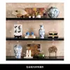 Nueva Estética de la Dinastía Song China Significado Zen Decoraciones Suaves Sala de Estar Estantería Casa de Té Vitrina Gabinete de Izakaya Adornos Pájaros en Ramas
