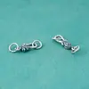 Prata de Lei S925 Fecho Vintage para Pulseira Colar DIY Conector Fivela para Corda Trançada Acessórios Fecho S Modelo Novo