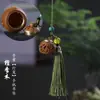 Colgante de calabaza sachet hueco tallado en madera, jarrón, colgante para teléfono móvil, nicho DIY, sándalo verde, loto, difusor