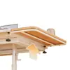 Placa de Extensión para Escritorio, Bandeja Plegable para Teclado, Herramienta de Expansión para Escritorio de Computadora, Estante para Estación de Trabajo, Tablero de Mesa de Madera Maciza