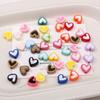 Pintura Acrílica en Spray Dopamina Cuentas Corazón Cuentas Sueltas Hecho a Mano DIY Cadena para Teléfono Móvil Pulsera Accesorios de Joyería Venta al por Mayor
