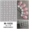 Otoño 2024 Nuevas Pegatinas para Uñas en Relieve Cooperación Airao Lindas Pegatinas para Uñas 5D Uñas Artísticas de Navidad