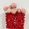 Juego de Flores Artificiales para Mesita de Noche de Boda, Arreglo para Mueble de TV de Sala de Estar de Boda, Arreglo Floral, Fábrica de Decoración Floral de Boda para Dormitorio