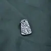 Plata de Ley S925 Etiqueta de Palabras Auspiciosas de Doble Cara Estilo Nacional Palabra de Bendición Colgante de Salud y Buena Suerte Accesorios para Pulsera de Cuerda Trenzada DIY
