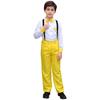 Traje de Actuación de Coro Infantil de Año Nuevo Traje de Pantalones con Tirantes de Lentejuelas para Niño Chaleco Traje Traje de Actuación de Recitación Infantil