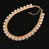 Collar Exagerado Europeo y Americano Collar para Ropa Collar Corto de Diamante Cadena para Clavícula Joyería de Moda N028