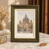 Marco de fotos retro nostálgico estilo europeo para mesa decoración nostálgica marco de fotos de 567 pulgadas 7 pulgadas de escritorio A4 A3 pequeño adorno estilo americano