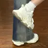 Zapatillas de plataforma gruesa estilo "dad" para mujer, nuevo modelo de otoño 2006, zapatos blancos versátiles de malla transpirable, zapatillas deportivas casuales de moda