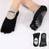 Calcetines de Yoga con Agarre Antideslizante, Diseño de Cinco Dedos, Talón Abierto, Corte Bajo, Multicolor, Calcetines Deportivos Transpirables para Yoga y Pilates Fitness
