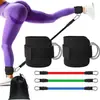 Puxador de pedal para perna equipamento de ginástica tornozelo treino de perna treinador de quadril anel para pé alça de legging suporte