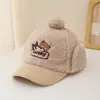 Sombrero de Protección para Orejas Estilo Coreano para Niños Otoño e Invierno Gorra de Pato Cálida a Prueba de Viento Felpa Bebé Ciclismo Niño Sombrero Lei Feng