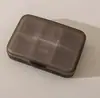 Pastillero Portátil ABS Transparente Sellado a Prueba de Humedad Mini Organizador de Pastillas para Viajes