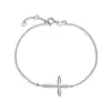 Comercio Exterior Europeo y Americano Pulsera de Cruz Dorada Nicho Simple Moda Lujo Ligero Diaria Versátil Diseño Joyería de Mano Mujeres