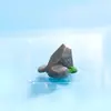 Paisagem em miniatura, coroa criativa, sapinho fofo, garrafa ecológica DIY, paisagismo de lago, acessórios decorativos, miniaturas