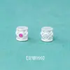 Plata Pura 999 Chapado Diamante 6mm Cuentas Espaciadoras Cubo Cuentas Pulsera de Cristal DIY Collar Accesorios de Plata Material