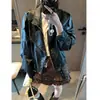 Além disso, o novo modelo de outono é uma jaqueta biker estilo americano, resistente, vintage, de couro PU, com gola alta e corte solto, MQ1703