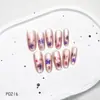 P215-217 Explosiones Serie de Pintura al Óleo Primavera/Verano Crema de Dopamina Flor Flor Seca Arte de Uñas Uñas Postizas