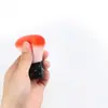 Herramientas de Manicura Mango Corto con Cepillo de Polvo de Diamante Cepillo Champiñón Cepillo Limpiador de Superficie de Uña Cepillo Suave Cepillo Redondo Suave para Uñas