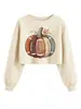 Rugby Abóbora Folha de Bordo Amazon Wish Estação Independente Moda Casual Divertido Moletom Cropped Curto Feminino