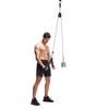 Entrenador de Músculo de Tres Cabezas Cuerda de Acero Polea de Pórtico para Jalón Alto Equipo de Fitness Tensor de Barra Horizontal para el Hogar