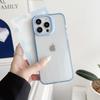 Funda transparente simple para iPhone 16 Pro Max 12, Apple 15 Pro Color Edge 14, funda resistente a caídas 13