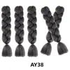 Perucas de Dreadlock de Fibra Sintética para Comércio Exterior Atacadista, Extensões de Cabelo Longo Tingidas em Degradê para Mulheres, Cabelo Trançado, Tranças Africanas Grossas