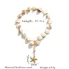 Cadena para Clavícula de Fragmentos de Concha de Lujo Ligero con Colgante de Estrella de Mar y Caracola, Collar Único de Estilo Marino Fresco con Diseño de Nicho