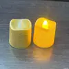 Natal Glitter Dourado Polvilhado Vela Elétrica Transfronteiriça LED Pequena Onda Tealight Simulação Festa de Aniversário Adereços de Proposta