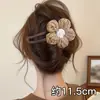 Grampo de Cabelo Bico de Pato Flor de Outono para Mulheres 2025 Novo Grampo de Cabelo de Alta Qualidade para a Parte de Trás da Cabeça Grampo de Cabelo Peça Única Acessório de Cabelo