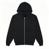 Moletom casual fashion unissex estilo americano, novo para primavera e outono, com capuz, caimento solto, com bolsos e zíper