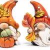 Temporada de Cosecha de Otoño Transfronteriza Adornos de Gnomo de Madera Calabaza Maíz Manzana Decoración de Mesa de Acción de Gracias Adornos