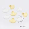 Colgante Pequeño de Ábaco con Carácter de Fortuna de Oro Real Chapado en Oro de 18 Quilates para Joyería DIY, Dijes Pequeños, Aretes, Colgantes para Orejas, Pulseras, Collares D105