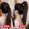 Novo elástico de cabelo para rabo de cavalo alto, elástico de cabelo popular de alta elasticidade, estilo básico simples