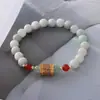 Nuevo Pulsera de Agata Roja, Jade y Cristal de Estilo Chino, Nicho de Lujo Retro para Mujer, Pulsera con Colgante de Calabaza de Estilo Nacional de Verano