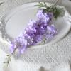 Flocado 2 tenedores delphinium simulación jacinto seda flor camino de boda decoración de sala de estar violeta fábrica al por mayor