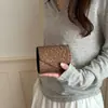 Monedero de color sólido simple casual diseño de nicho personalizado elegante bolsa cuadrada pequeña bolsa pequeña para mujer tarjetero pequeño clutch