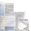Notas adhesivas expandibles, transparentes y plegables, diseñadas para estudiantes de posgrado, rasgables, con adhesivo, y se pueden usar para marcar y pegar notas en cualquier lugar