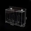 Caja de Exhibición Transparente de Acrílico Transfronteriza Caja de Almacenamiento sin Taladro para Montar en Pared Soporte de Exhibición de Pañuelos de Mascarilla de Acrílico