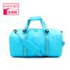 Bolsa de Viagem de Curta Distância Personalizada pelo Fabricante em Tecido Oxford Azul Celeste Bolsa Cilíndrica para Yoga e Esportes Separação Seco e Molhado Bolsa Fitness